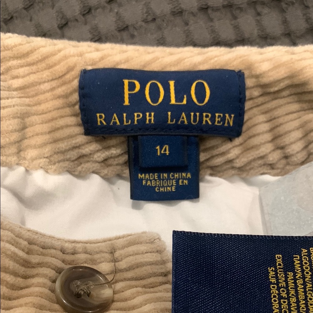 Polo Ralph Lauren - Boys Beige Corduroy Pants